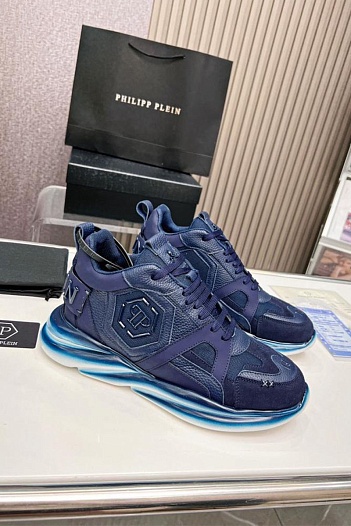 Мужские кроссовки Philipp Plein Hurricane - Blue   