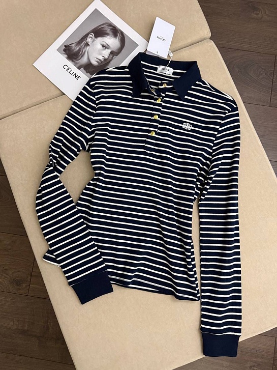 Женское поло с длинным рукавом Celine premium