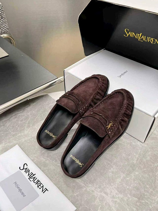 Женские замшевые мюли Yves Saint Laurent premium