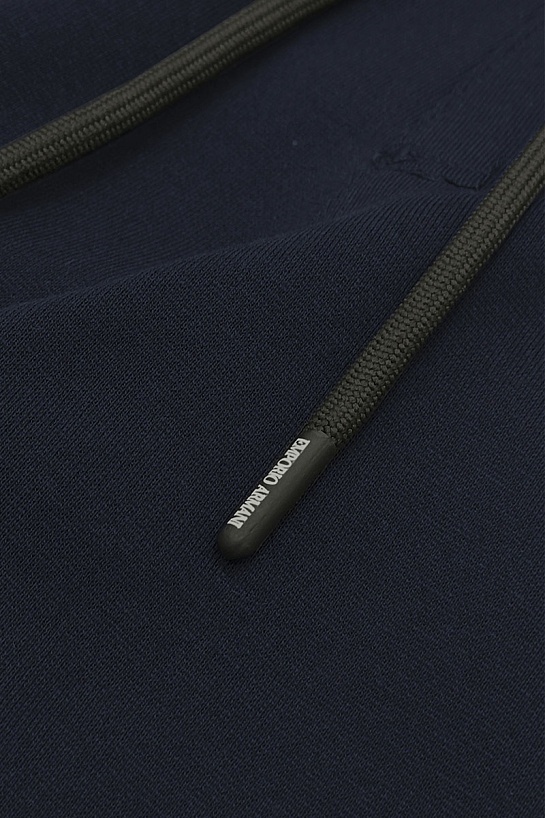 Тёмно-синие спортивные штаны Emporio Armani logo-patch
