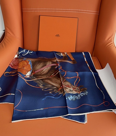 Платок Hermes Grand Galop premium 88x88 см   