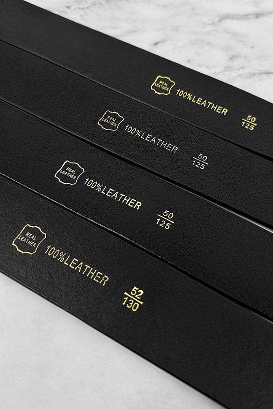 Мужской кожаный ремень Calvin Klein чёрного цвета