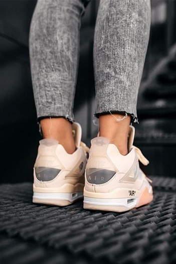 Кроссовки Nike Air Jordan 4 Retro x Off-White "Sail"   