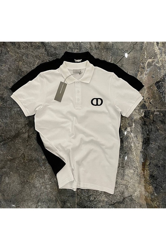 Классическое белое поло Dior CD Icon