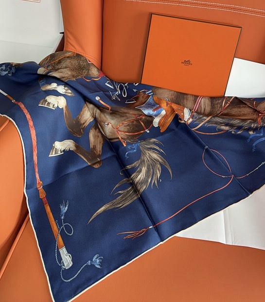 Платок Hermes Grand Galop premium 88x88 см