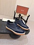Кожаные кроссовки с мехом Loro Piana high-top