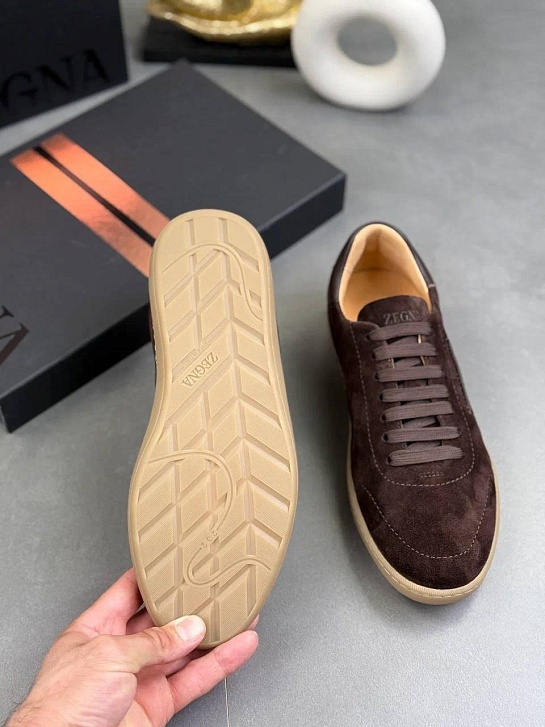 Мужские замшевые кроссовки Zegna "232"