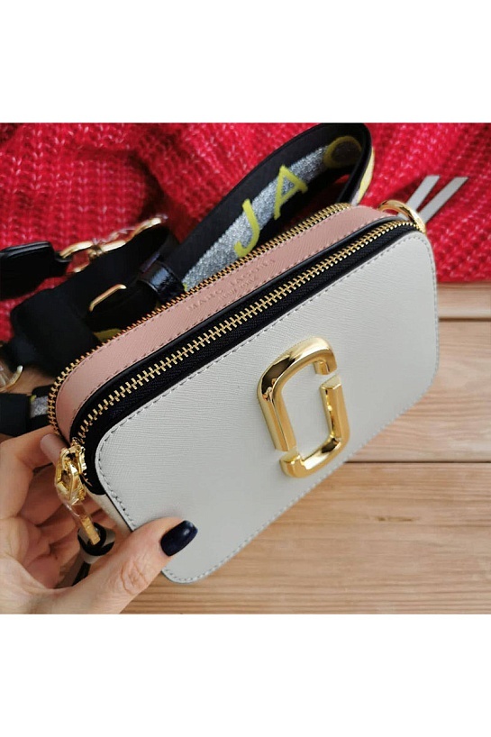 Кожаная сумка Marc Jacobs The Snapshot Dust Multi 19x11 см