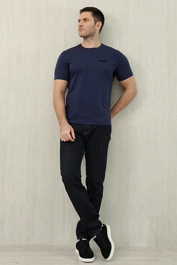 Мужские тёмно-синие джинсы Loro Piana Premium   