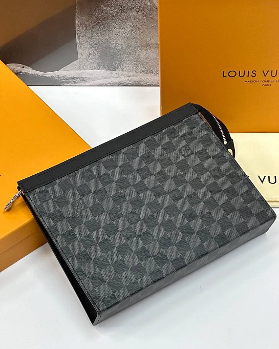 Клатч Louis Vuitton Pochette Voyage MM Damier Graphite Canvas Premium 27x21x6 см
