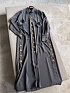 Женское платье на пуговицах Schiaparelli серого цвета