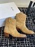Женские замшевые сапоги Celine premium - Beige