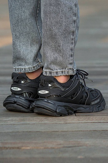 Мужские кроссовки Balenciaga Track Premium - Black   