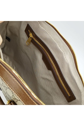 Бежевая сумка Gucci 40x30 см   