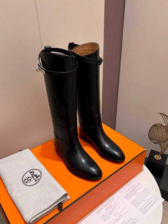 Женские кожаные сапоги Hermes Jumping premium