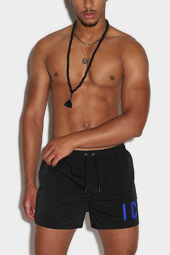 Мужские шорты Dsquared2 "ICON" - Black / Blue