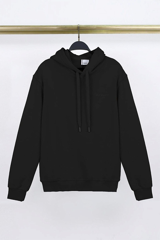 Чёрное худи Burberry Ekd Inlay 'Marks'