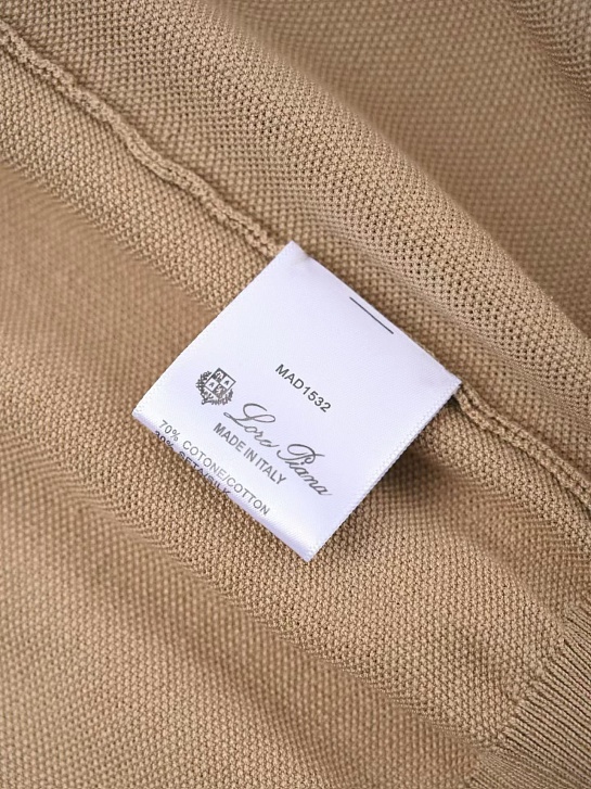 Мужская бежевая футболка Loro Piana premium