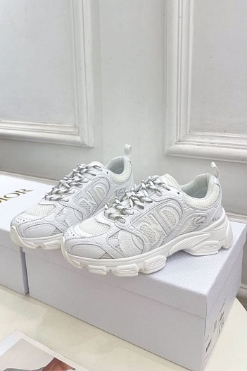 Женские кроссовки Dior Chrono Premium - White   
