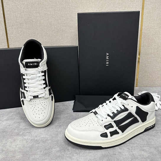 Кожаные кроссовки Amiri Skel Top Low