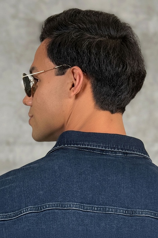 Солнцезащитные очки Ray-Ban Round Metal - Green / Gold