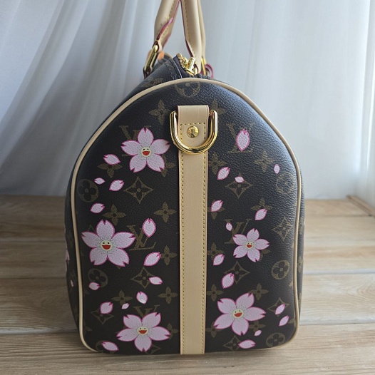 Дорожная сумка Louis Vuitton x Takashi Murakami Keepall Bandoulière 45x22 см   