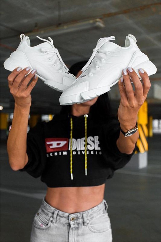 Женские кроссовки Dior D-Connect - White