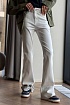 Белые женские джинсы клёш Loro Piana premium