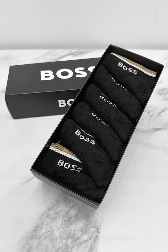 Комплект чёрных носков Hugo Boss