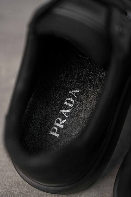 Мужские кроссовки Prada logo-plaque - Black