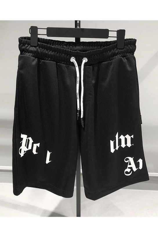 Мужские шорты Palm Angels "Broken Logo" - Black