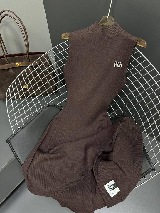 Женское платье MIU MIU premium - Brown