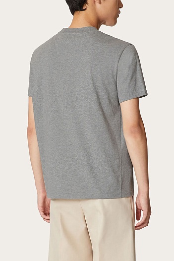 Мужская футболка Valentino серого цвета   