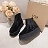 Женские ботинки с мехомм UGG Deeper - Black