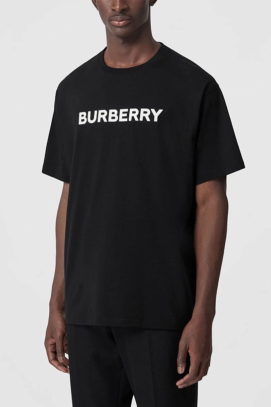 Мужская футболка чёрного цвета Burberry logo-print