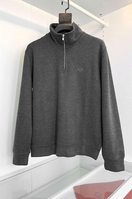 Утеплённая кофта Loro Piana zip-neck - Grey