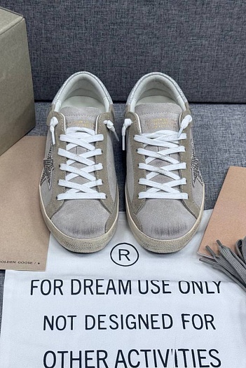 Женские кожаные кроссовки Golden Goose Super Star premium   