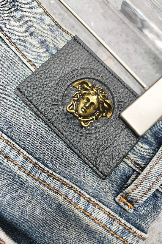 Мужские синие джинсы Versace Premium