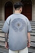 Серая оверсайз футболка Chrome Hearts Premium