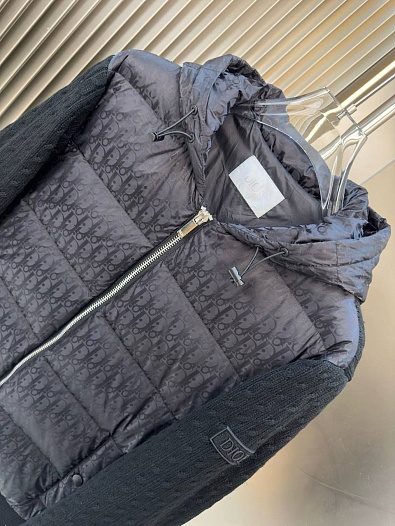 Вязаная куртка чёрного цвета Dior monogram   