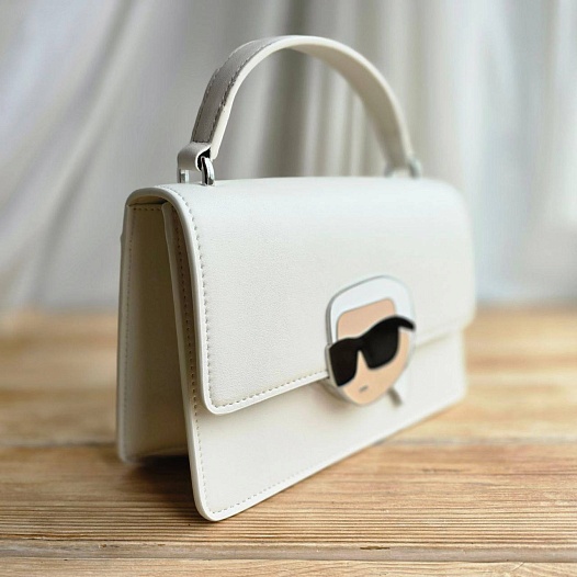 Женская сумка Karl Lagerfeld ikonik 22x15 см - White   