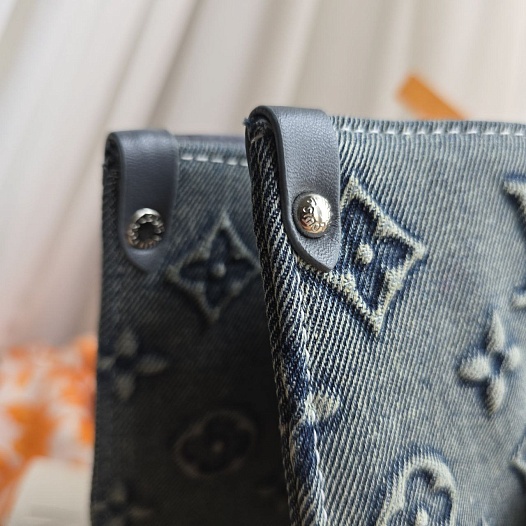 сумка Louis Vuitton On The Go MM Monogram Denim 36x28см   