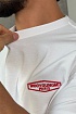 Белая оверсайз футболка Wooyoungmi logo patch