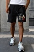 Мужские чёрные шорты Off-White Caravaggio Print