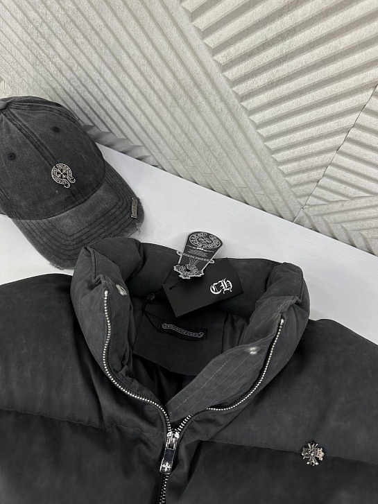 Женская чёрная куртка Chrome Hearts