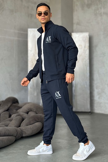 Спортивный костюм Armani Exchange logo-embroidered - Navy   