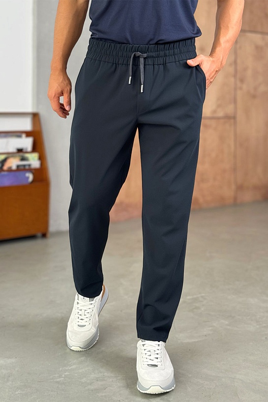 Мужские тёмно-синие штаны Prada