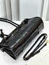 Кожаная чёрная сумка Prada Naplak Premium 32x15x11 см
