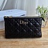 Кожаная чёрная сумка Dior 24x20 см