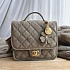 Замшевая сумка Chanel 21x19 см - Beige